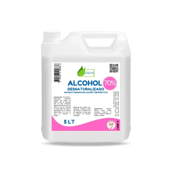 ALCOHOL DESNATURALIZADO 70% 5LT ISP UNIDAD