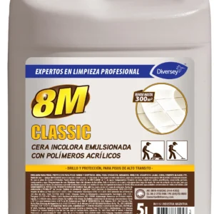 CERA INCOLORA EMULSIONADA CON POLIMEROS ACRILICOS 5 LT 8M