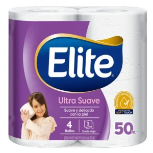 PAPEL HIGIENICO ULTRA DOBLE HOJA 4X50M ELITE
