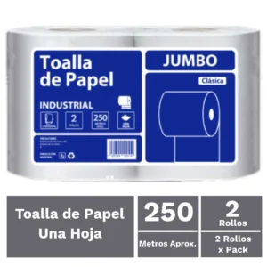TOALLA DE PAPEL 250M PACK 2 UNIDADES